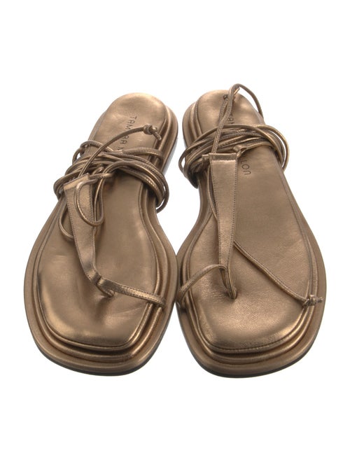 Tamara Mellon Leather T-Strap Sandals