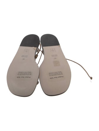 Tamara Mellon Leather T-Strap Sandals