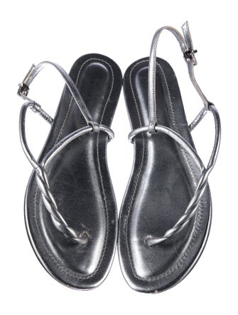 Tamara Mellon Leather Slingback Sandals