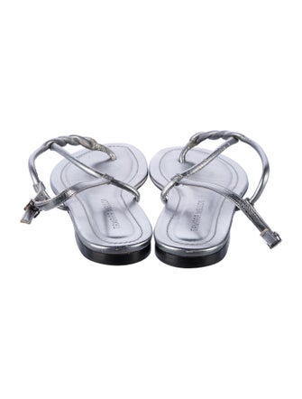 Tamara Mellon Leather Slingback Sandals