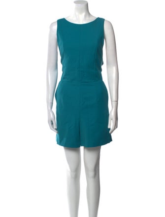 Tamara Mellon Scoop Neck Romper