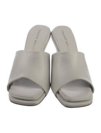 Tamara Mellon Leather Slides
