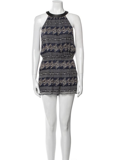 Tamara Mellon Silk Printed Romper