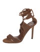 Tamara Mellon Suede Studded Accents Sandals