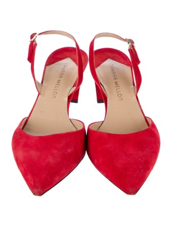 Tamara Mellon Suede Slingback Pumps