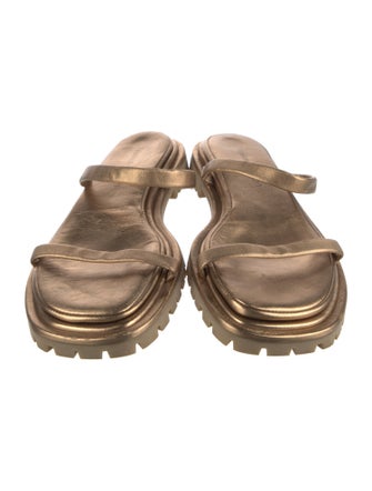 Tamara Mellon Leather Slides