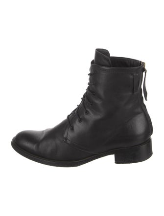Tamara Mellon Leather Combat Boots
