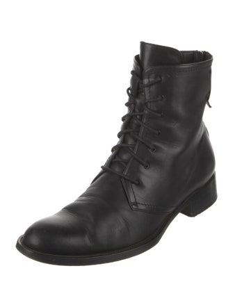Tamara Mellon Leather Combat Boots