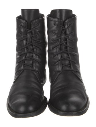 Tamara Mellon Leather Combat Boots