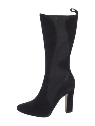 Tamara Mellon Suede Printed Rain Boots