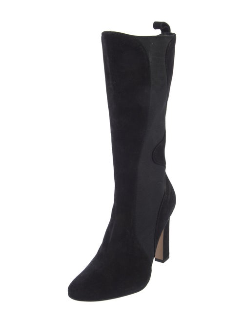 Tamara Mellon Suede Printed Rain Boots