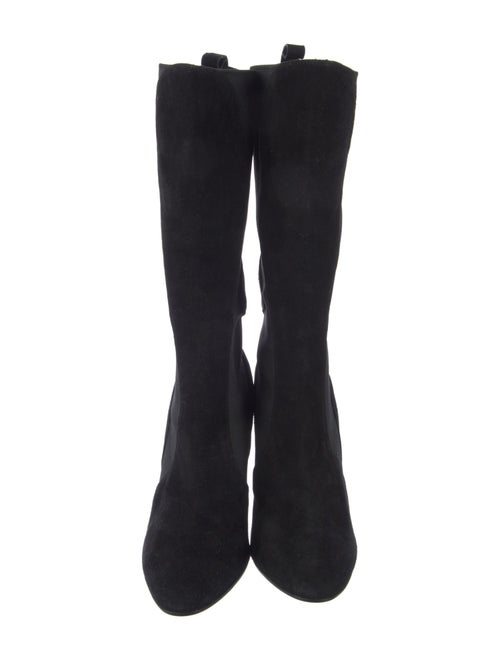 Tamara Mellon Suede Printed Rain Boots