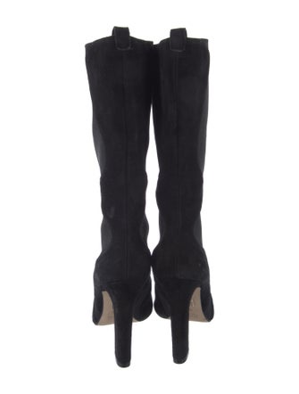 Tamara Mellon Suede Printed Rain Boots