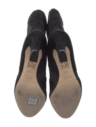 Tamara Mellon Suede Printed Rain Boots