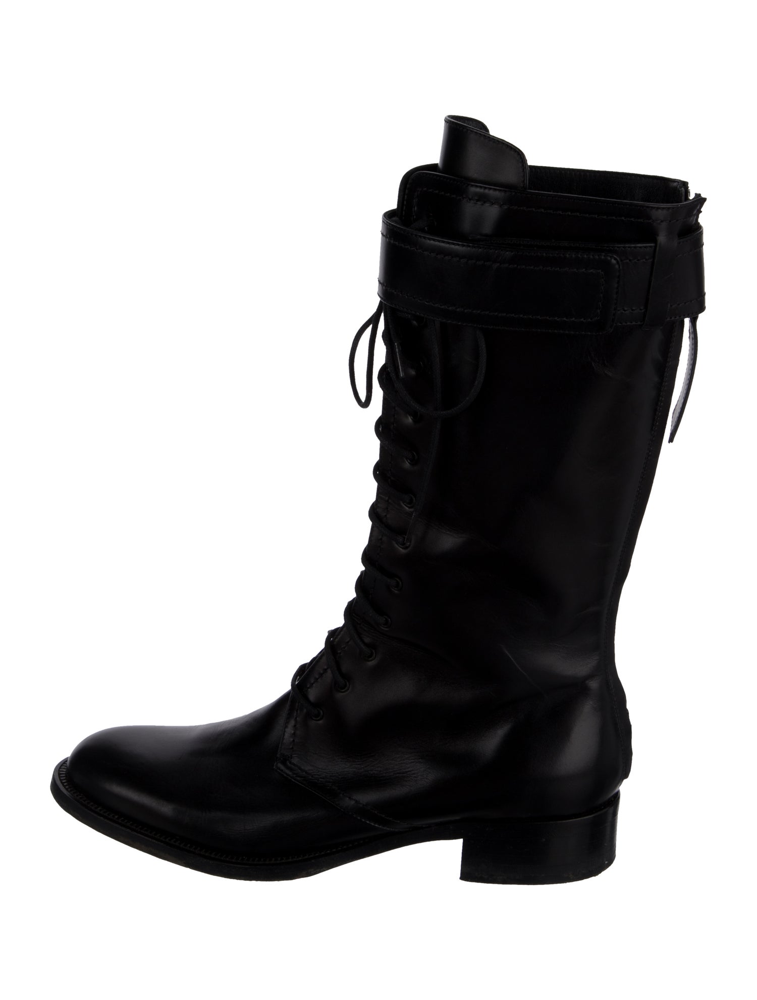 Tamara Mellon Leather Combat Boots