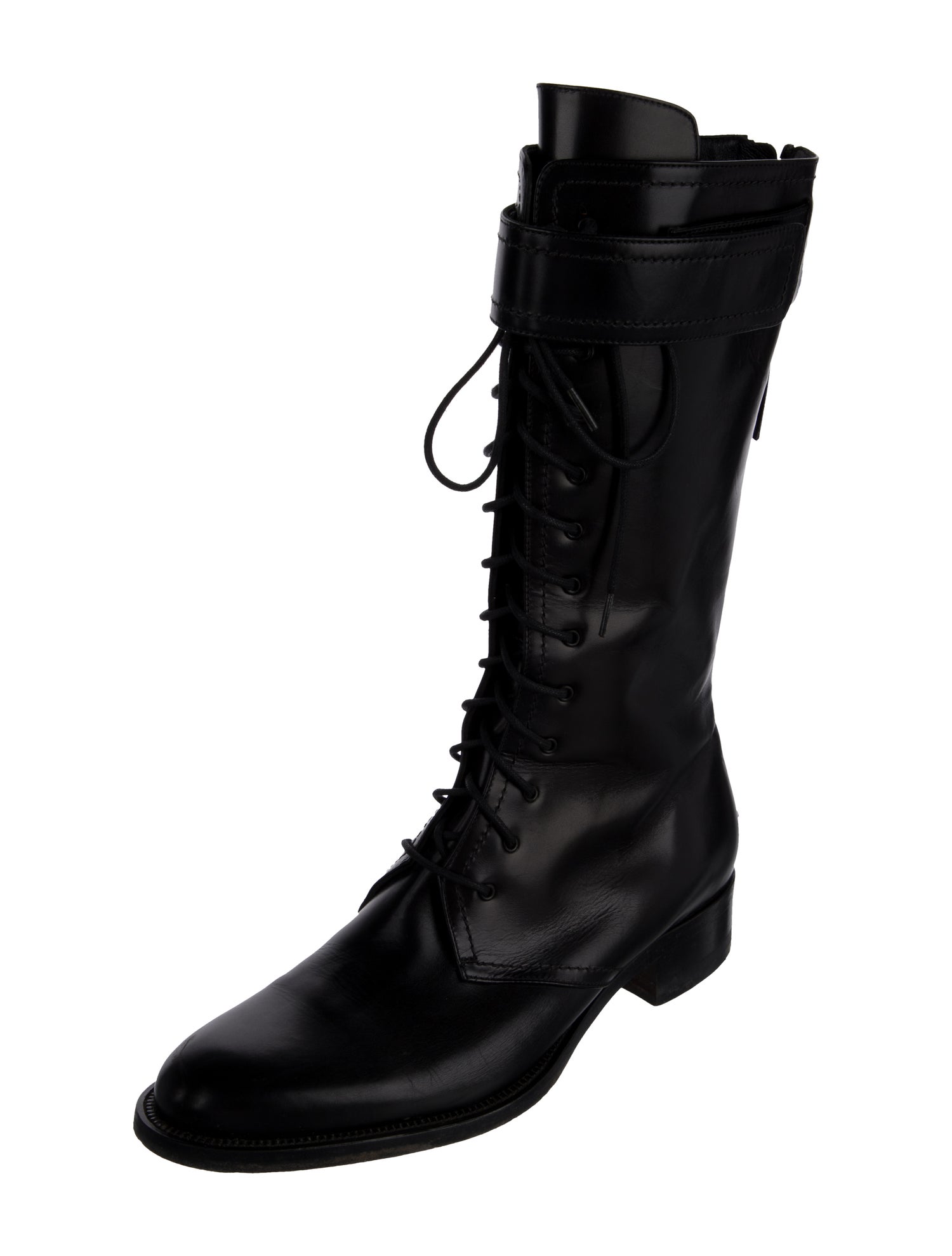 Tamara Mellon Leather Combat Boots