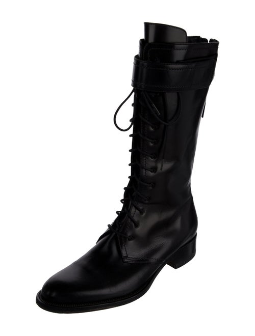 Tamara Mellon Leather Combat Boots