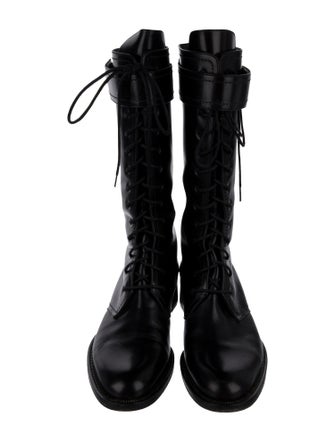 Tamara Mellon Leather Combat Boots