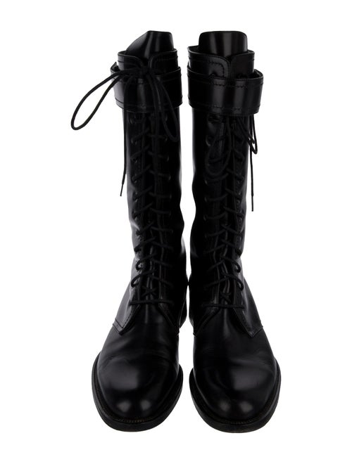 Tamara Mellon Leather Combat Boots