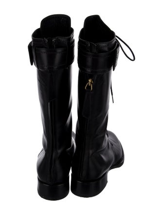 Tamara Mellon Leather Combat Boots