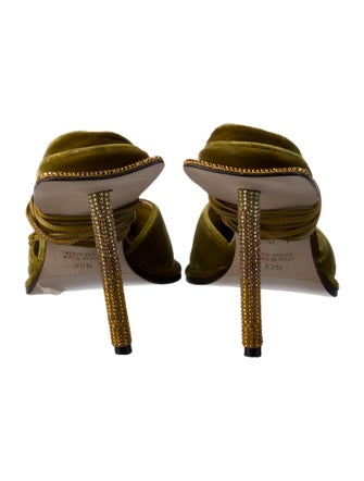 Tamara Mellon Velvet Crystal Embellishments D'Orsay Pumps