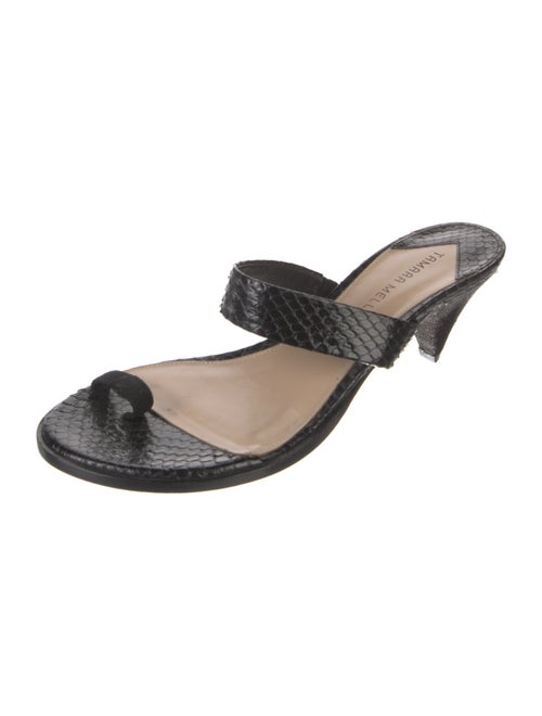 Tamara Mellon Snakeskin Slides