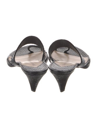 Tamara Mellon Snakeskin Slides