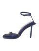 Tamara Mellon Velvet Crystal Embellishments Sandals