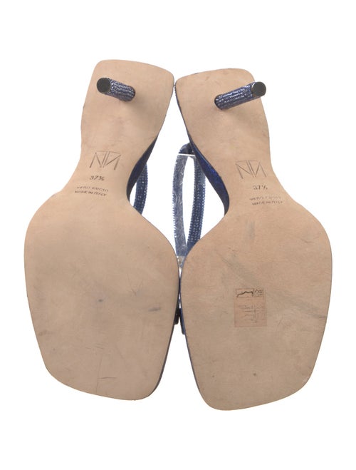 Tamara Mellon Velvet Crystal Embellishments Sandals