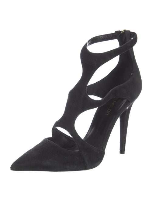 Tamara Mellon Suede T-Strap Pumps