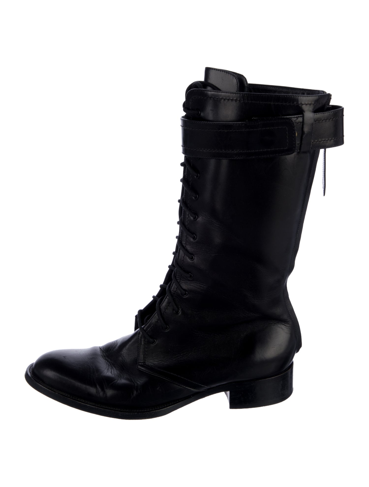 Tamara Mellon Leather Combat Boots