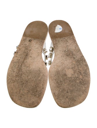 Tamara Mellon Leather Slides