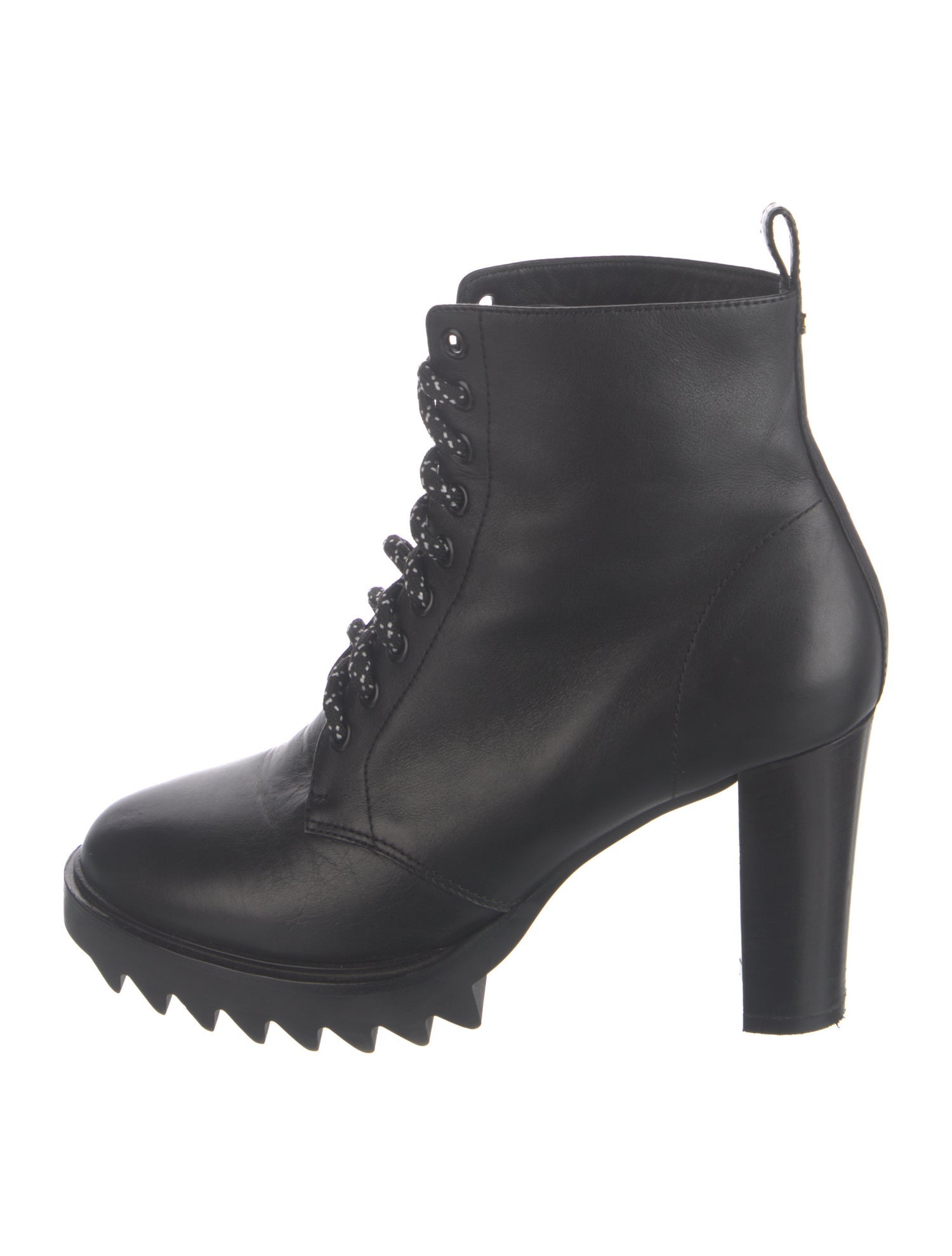 Tamara Mellon Leather Lace-Up Boots