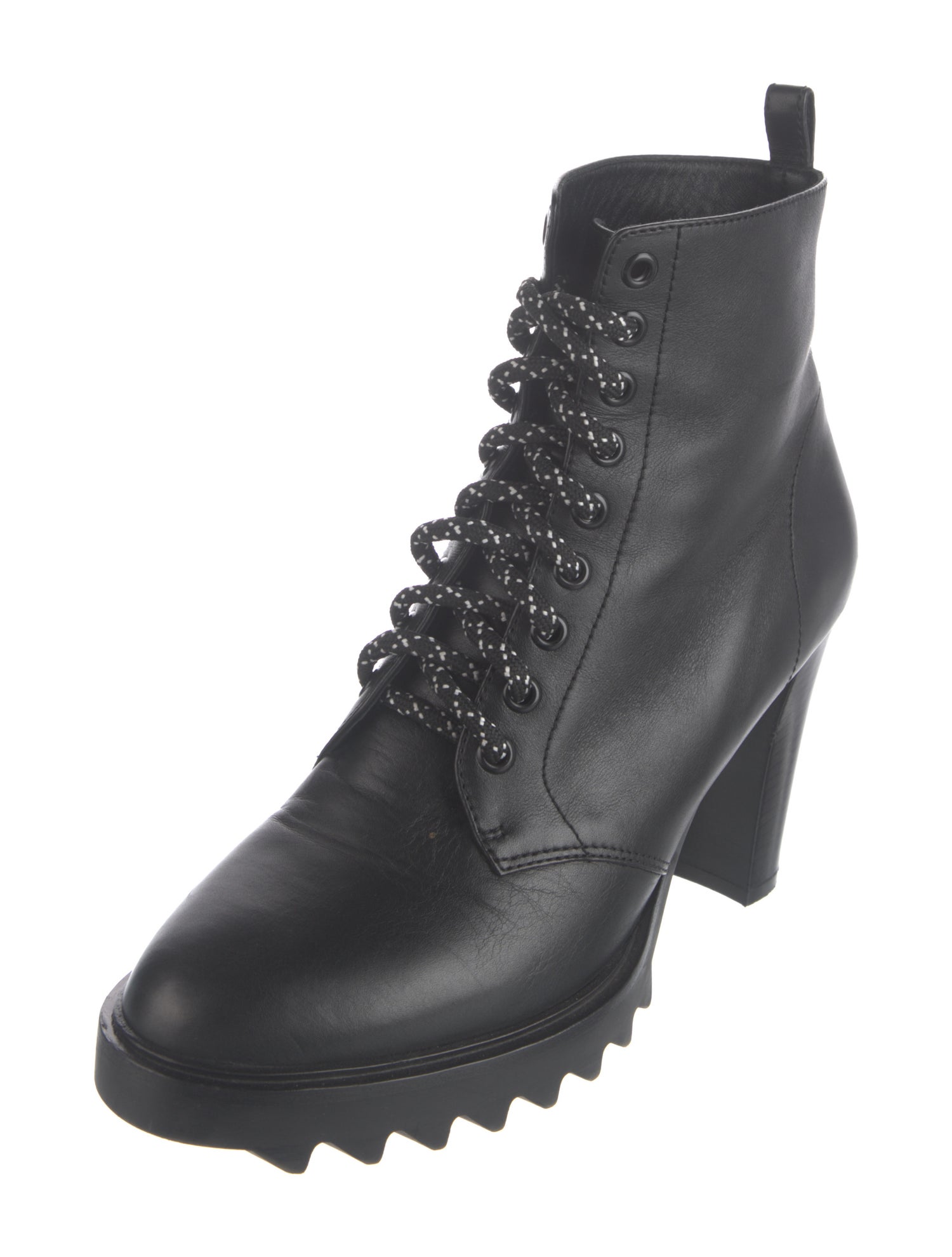 Tamara Mellon Leather Lace-Up Boots