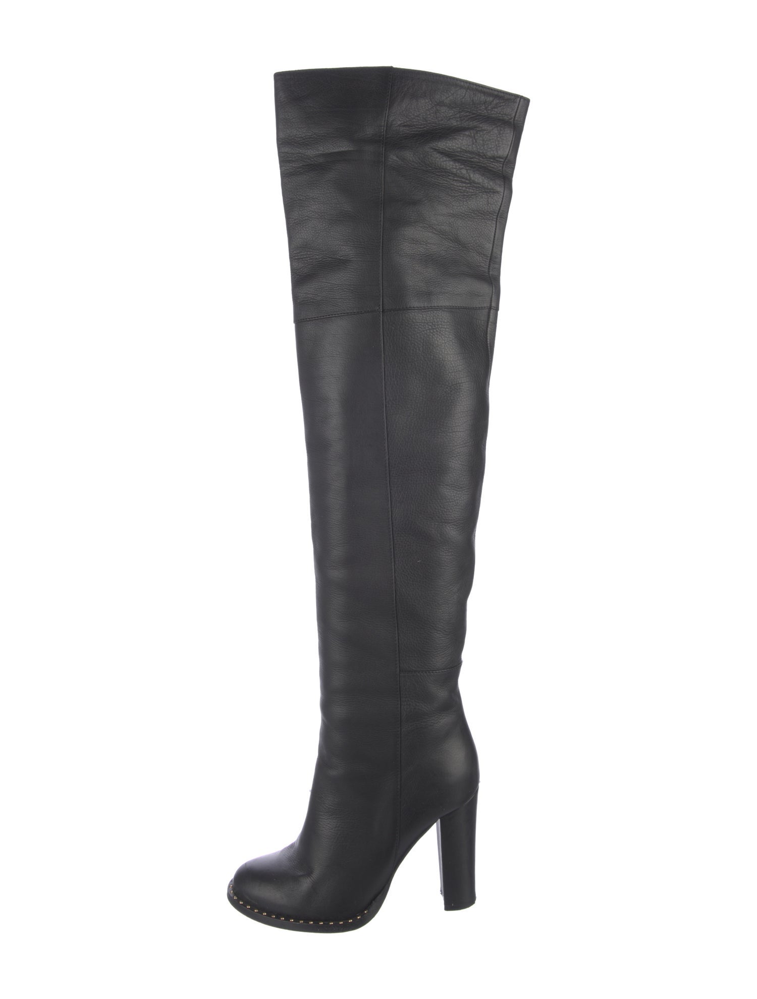 Tamara Mellon Leather Studded Accents Boots