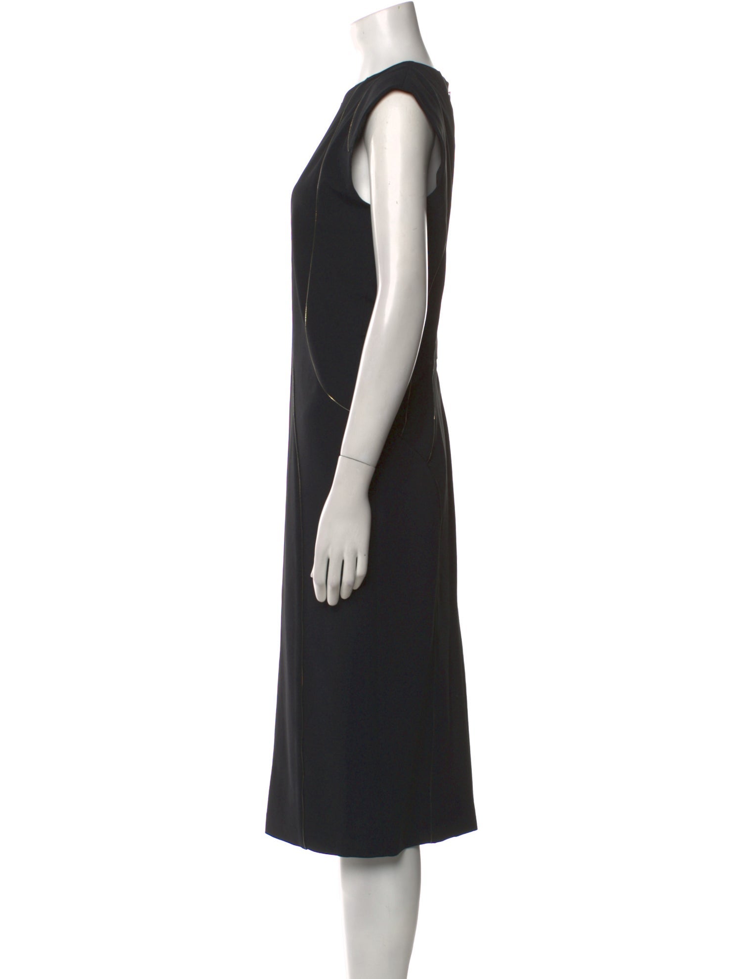 Tamara Mellon Crew Neck Midi Length Dress
