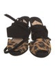 Tamara Mellon Suede Animal Print Sandals