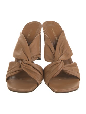 Tamara Mellon Leather Slides