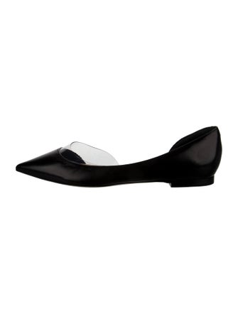 Tamara Mellon Leather D'Orsay Flats