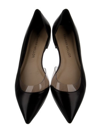 Tamara Mellon Leather D'Orsay Flats