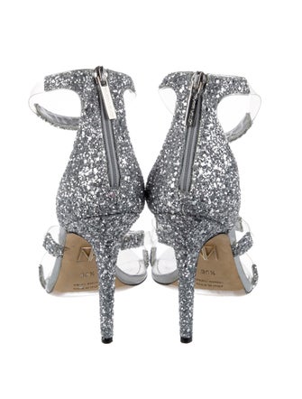 Tamara Mellon Glitter Glitter Accents Sandals