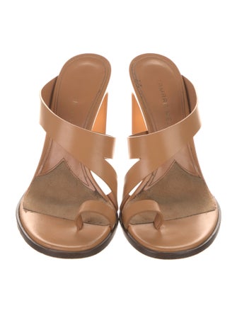 Tamara Mellon Leather Slides