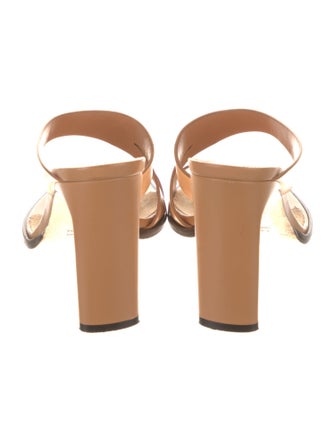 Tamara Mellon Leather Slides