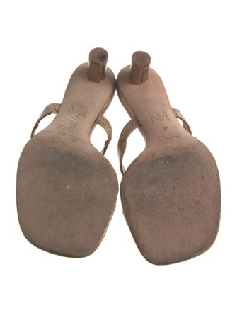 Tamara Mellon Leather Slides