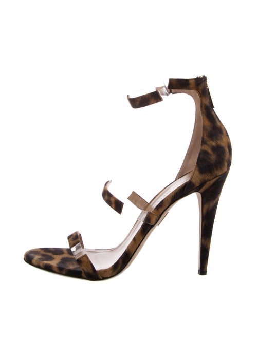 Tamara Mellon Suede Printed Sandals