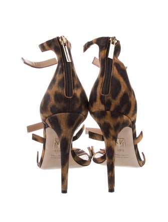 Tamara Mellon Suede Printed Sandals