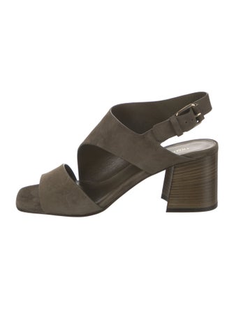 Tamara Mellon Suede Slingback Sandals