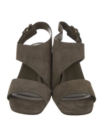 Tamara Mellon Suede Slingback Sandals