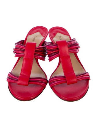 Tamara Mellon Leather T-Strap Sandals