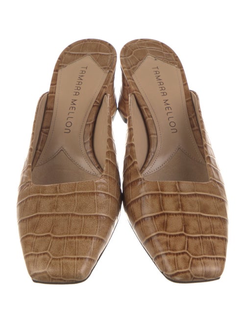Tamara Mellon Leather Printed Mules